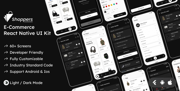 Shoppers Ecommerce React Native App UI Kit - CodeCanyon Item for Sale
