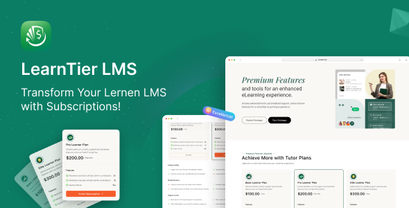 LearnTier - Subscription Addon for Lernen LMS - CodeCanyon Item for Sale