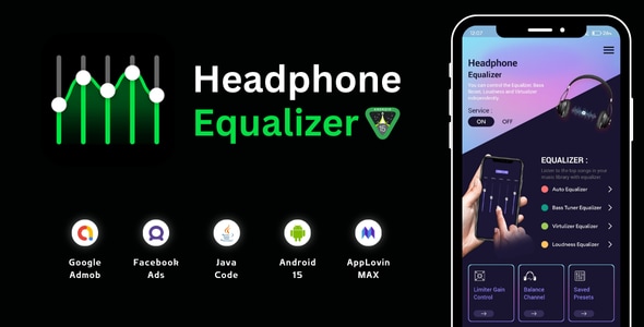 Headphone Equalizer with AdMob Ads Android - CodeCanyon Item for Sale