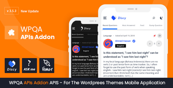 WPQA APIs - Addon and APIs For The WordPress Themes - CodeCanyon Item for Sale