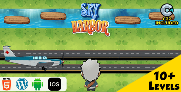 Sky Harbor HTML5 Construct 3 Game - CodeCanyon Item for Sale