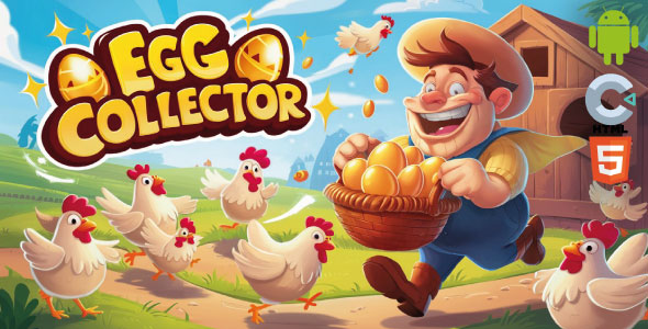 Egg Collector Game - (HTML5 & Android) in Construct 3 Game - CodeCanyon Item for Sale