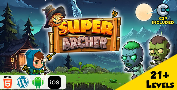 Super Archer HTML5 Construct 3 Game - CodeCanyon Item for Sale