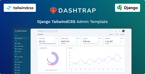 Dashtrap - Django & TailwindCSS Admin & Dashboard Template - CodeCanyon Item for Sale
