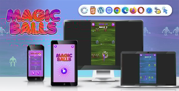 Magic Balls Game (Construct 3 | C3P | HTML5) Endless Game - CodeCanyon Item for Sale