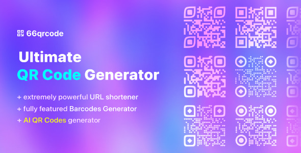 66qrcode - AI QR Codes, Barcodes Generator & URL Shortener (SAAS) - CodeCanyon Item for Sale