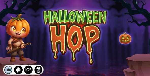 Halloween Hop - HTML5 Construct3 Game - CodeCanyon Item for Sale