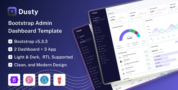 Dusty - Bootstrap 5 Admin & Dashboard UI Kit Template - CodeCanyon Item for Sale