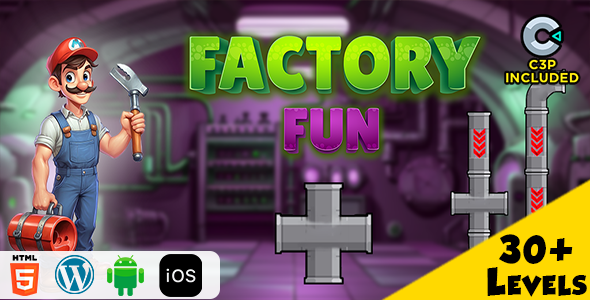 Factory Fun HTML5 Construct 3 Game - CodeCanyon Item for Sale