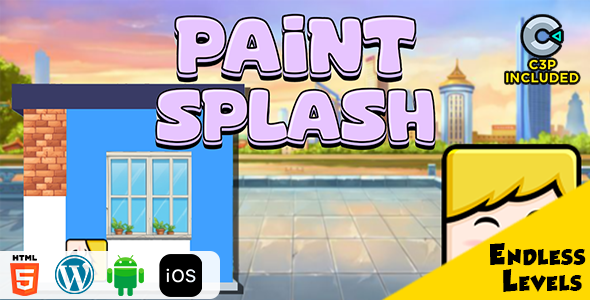 Paint Splash HTML5 Construct 3 Game - CodeCanyon Item for Sale
