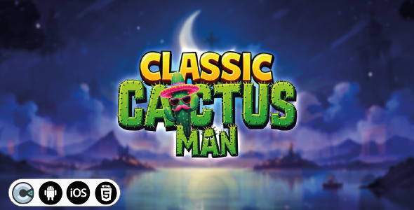 Classic Cactus Man - HTML5 Construct3 Game - CodeCanyon Item for Sale