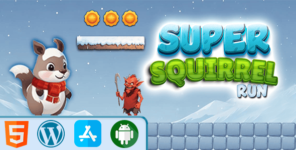 Super Squirrel Run - HTML5 Construct3 Game - CodeCanyon Item for Sale