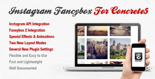 Instagram Fancybox For Concrete 5 - CodeCanyon Item for Sale