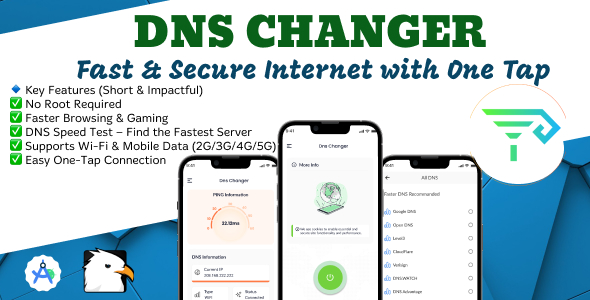DNS Changer Android App with Admob - CodeCanyon Item for Sale