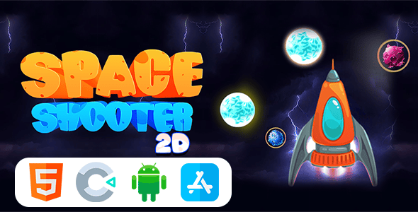 Space Shooter 2D Game - HTML5 Construct3 Game - CodeCanyon Item for Sale