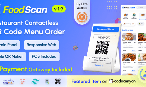 FoodScan - Qr Code Restaurant Menu Maker and Contactless Table Ordering ...