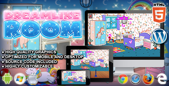 Dreamlike Room - HTML5 Decorate Game - CodeCanyon Item for Sale
