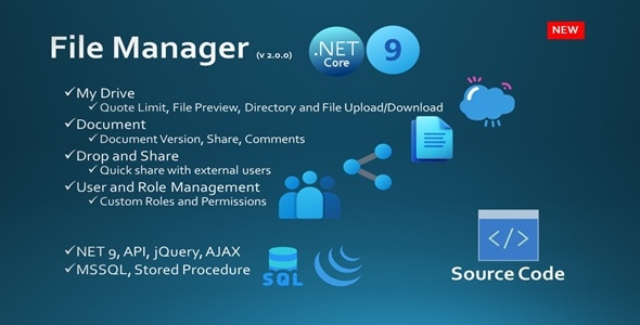 My Drive | File Version | Document | OCR | PDF Editor | NET 9 | MSSQL | C# - CodeCanyon Item for Sale
