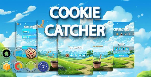 Cookie Catcher Game Template - CodeCanyon Item for Sale