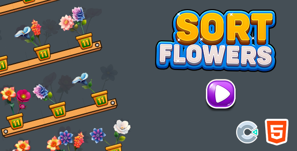 Sort Flowers - Html5 (Construct3) - CodeCanyon Item for Sale