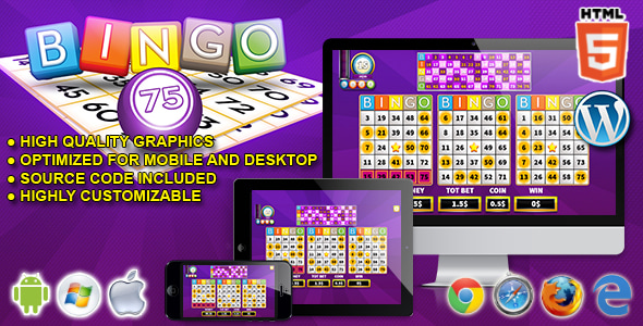 Bingo 75 - HTML5 Casino Game - CodeCanyon Item for Sale