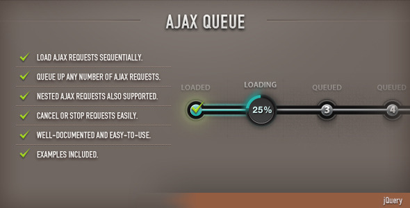 AJAX Queue (jQuery) - CodeCanyon Item for Sale