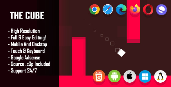 The Cube - HTML5 Game (Construct 3 / c3p) - CodeCanyon Item for Sale