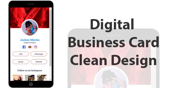 Digital Business Card 001 - CodeCanyon Item for Sale