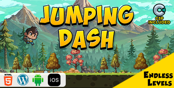 Jumping Dash HTML5 Construct 3 Game - CodeCanyon Item for Sale