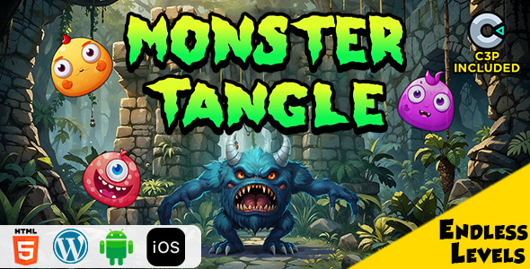 Monster Tangle HTML5 Construct 3 Game - CodeCanyon Item for Sale