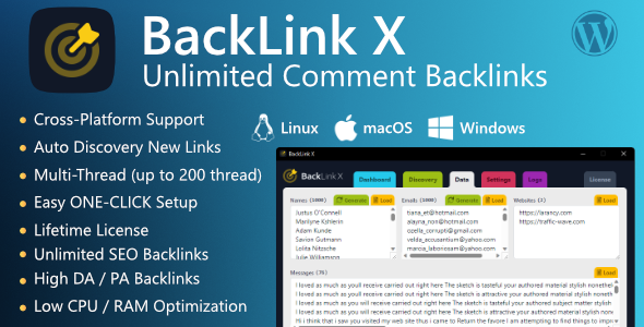 BackLink X | Unlimited Comment Backlinks with Auto-Discovery Feature - CodeCanyon Item for Sale