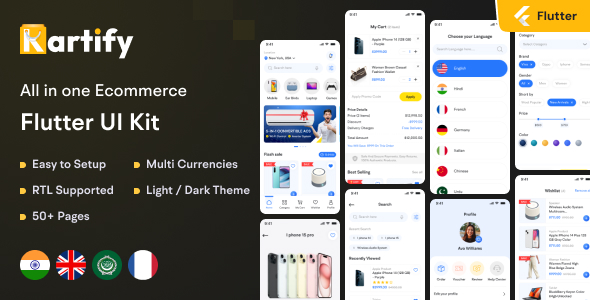 Kartify | Electronics Flutter eCommerce UI Kit - CodeCanyon Item for Sale
