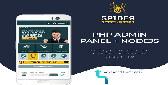 Betting Tips - Nodejs - PHP Admin Panel - Kotlin - CodeCanyon Item for Sale