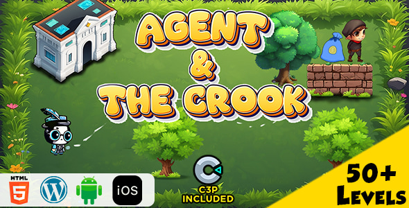 Agent & The Crook HTML5 Construct 3 Game - CodeCanyon Item for Sale