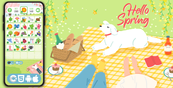 Hello Spring - Spring Merge HTML5 Game, Construct 3 - CodeCanyon Item for Sale