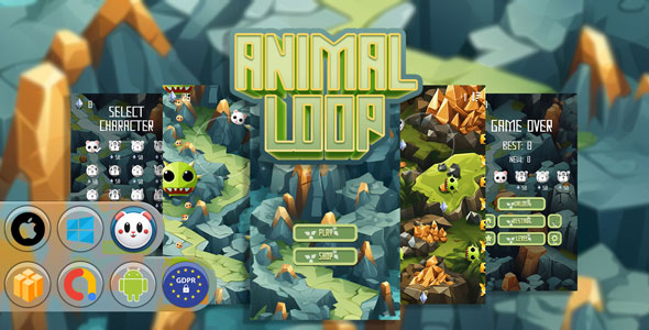 Animal Loop Game Template - CodeCanyon Item for Sale