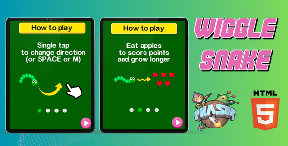 Wiggle Snake - HTML5 - All Browsers - CodeCanyon Item for Sale