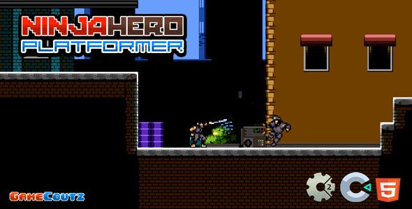 Ninja Hero Platformer - Construct Game - CodeCanyon Item for Sale
