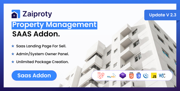 Zaiproty - Property Management SAAS Addon - CodeCanyon Item for Sale Zaiproty - Property Management SAAS Addon - CodeCanyon Item for Sale