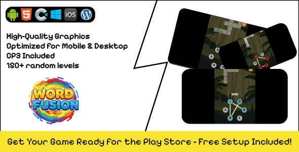 Word Fusion - Construct 3 Game (HTML5, AdMob, C3P) - CodeCanyon Item for Sale