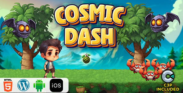 Cosmic Dash HTML5 Construct 3 Game - CodeCanyon Item for Sale