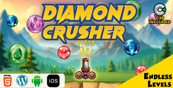 Diamond Crusher HTML5 Construct 3 Game - CodeCanyon Item for Sale