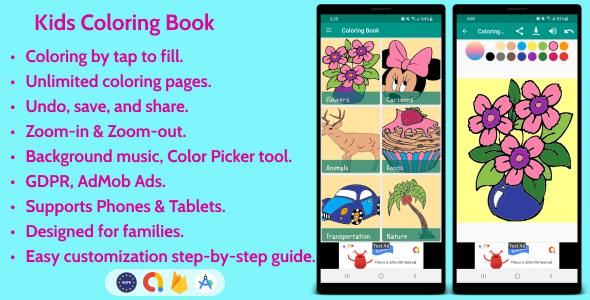 Kids Coloring Book for Android - CodeCanyon Item for Sale