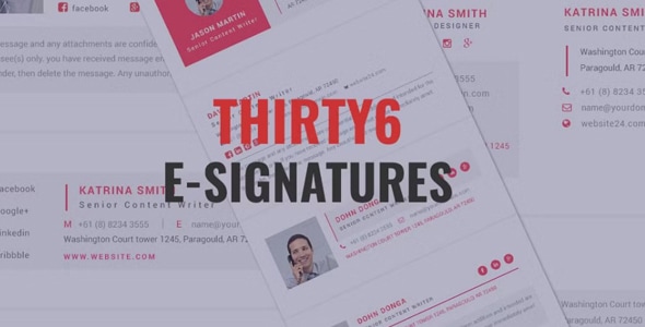 HTML Email e-signatures Code - CodeCanyon Item for Sale