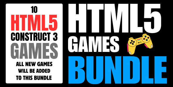10 Game Bundle - HTML5 Construct3 Admob - CodeCanyon Item for Sale