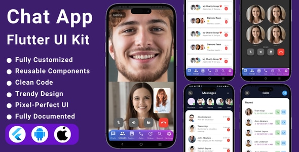NeoChat | Flutter Chat App UI Kit | Flutter Template - CodeCanyon Item for Sale