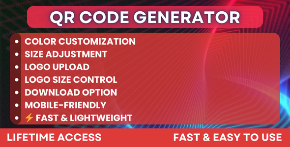 QR Code Generator - Customizable QR Codes with Logo - CodeCanyon Item for Sale