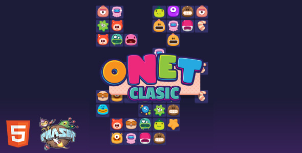 Onet Classic Cartoon - HTML5 Game (Phaser 3) - CodeCanyon Item for Sale
