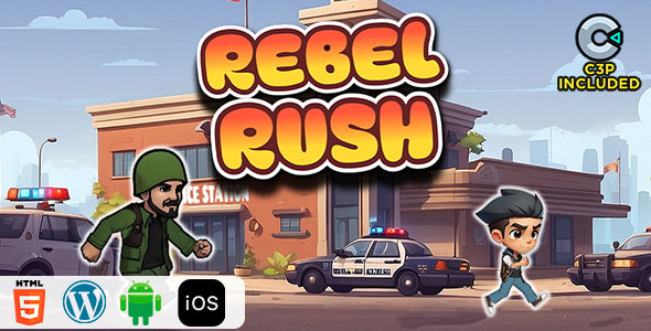 Rebel Rush HTML5 Construct 3 Game - CodeCanyon Item for Sale
