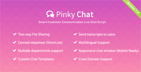Pinky Chat - PHP Live Chat Script - CodeCanyon Item for Sale